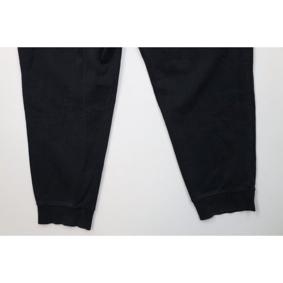 Vintage Nike Mens 2XL XXL Distressed Spell Out Cuffed Sweatpants Joggers Black - Picture 14 of 16